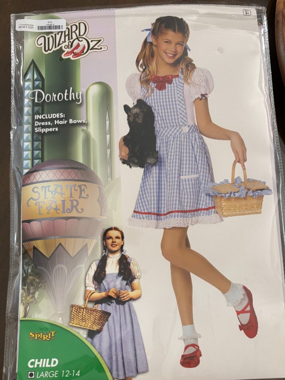dorothy wizard of oz kids halloween costume